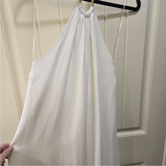 Banana Republic Halter Dress Cream Maxi Size 10 EUC - Picture 7 of 13
